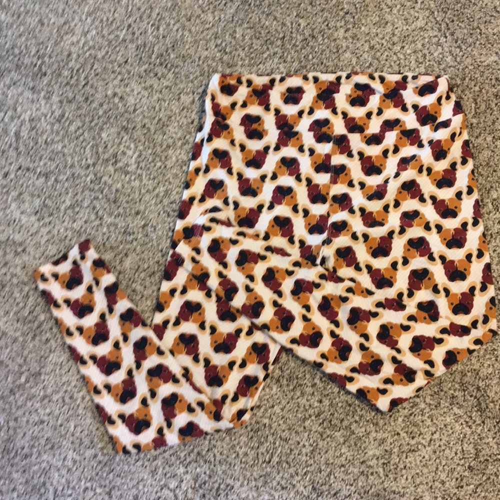 French Bulldog Lularoe leggings tall and curvy